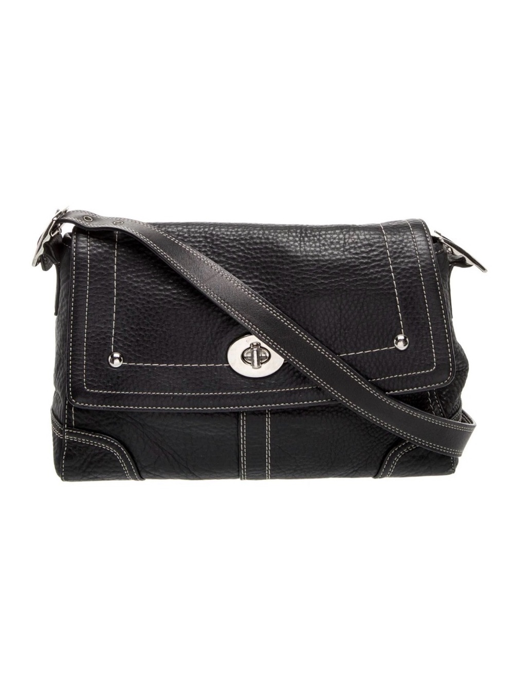 ✨Classic Coach Hamilton Cross Body Shoulder Bag | Black Pebble Leather